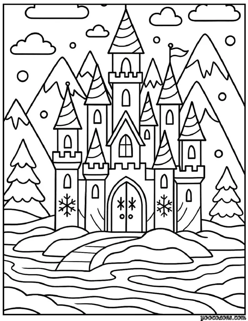 Winter Coloring Pages Disney – Cozy Magic for Snowy Days 12 WINTER COLORING PAGES DISNEY 8 pdf