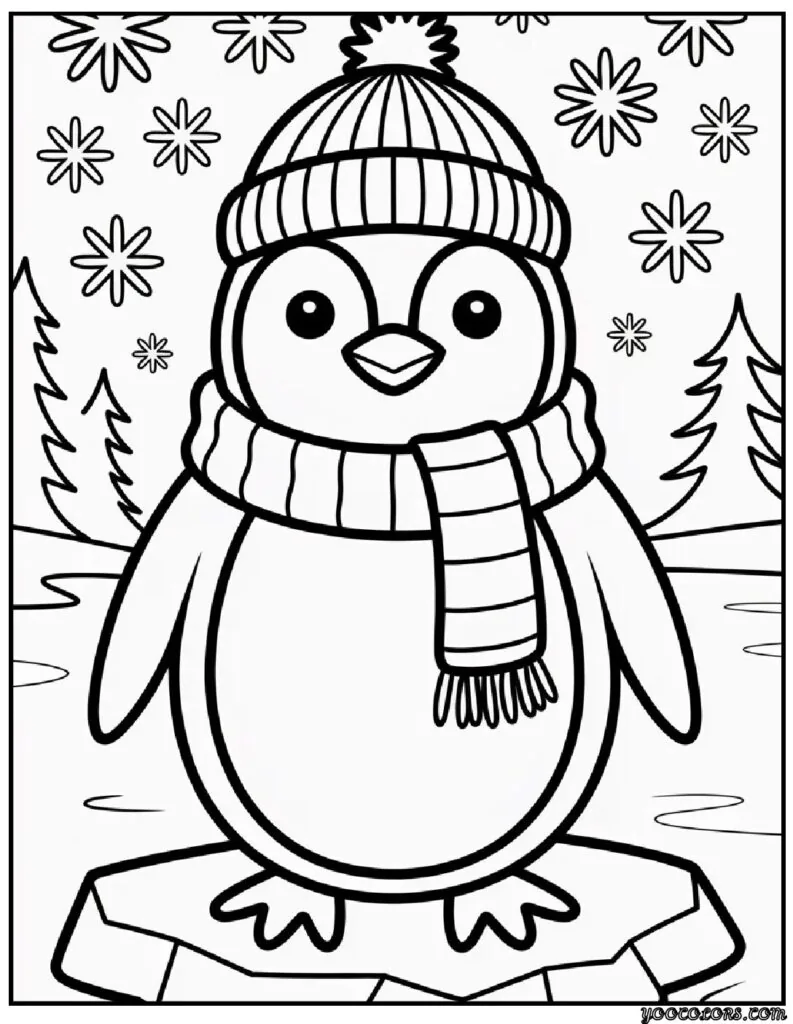 Winter Coloring Pages Easy – Free Printable Winter Fun for Kids & Adults 9 WINTER COLORING PAGES EASY 2 pdf