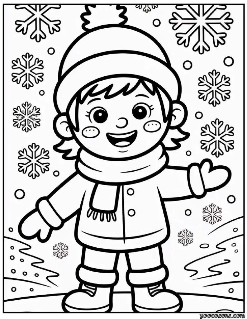 Winter Coloring Pages Easy – Free Printable Winter Fun for Kids & Adults 5 WINTER COLORING PAGES EASY 6 pdf