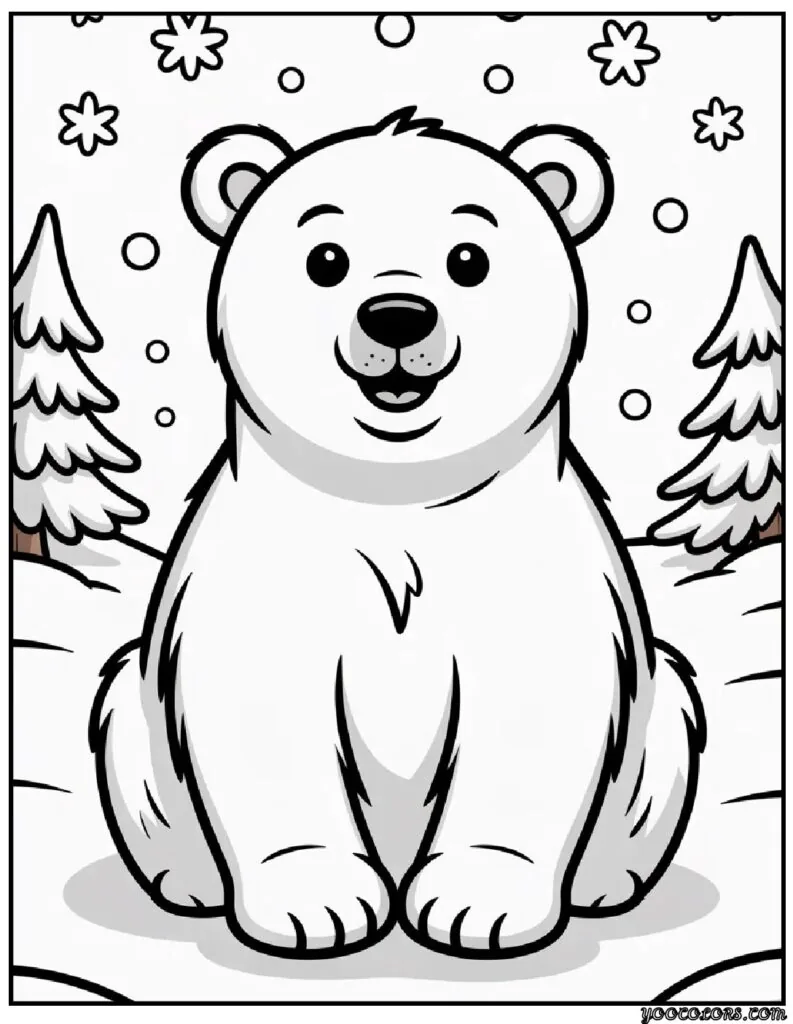 Winter Coloring Pages Easy – Free Printable Winter Fun for Kids & Adults 3 WINTER COLORING PAGES EASY 8 pdf
