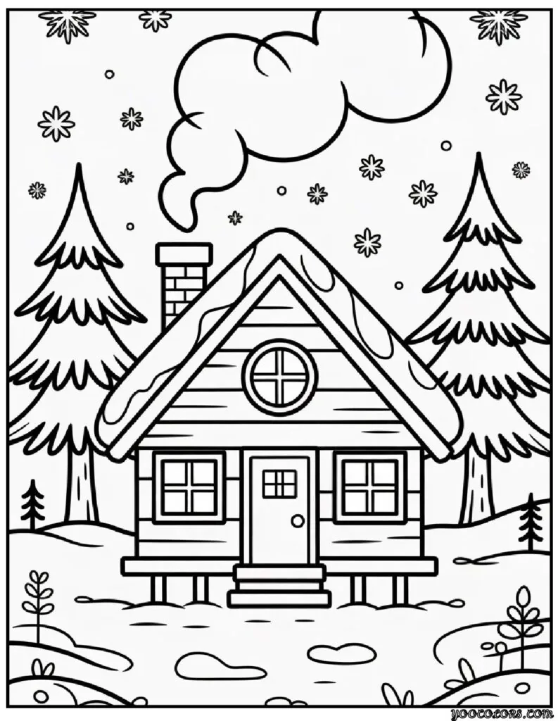 Winter Coloring Pages Easy – Free Printable Winter Fun for Kids & Adults 11 WINTER COLORING PAGES EASY pdf