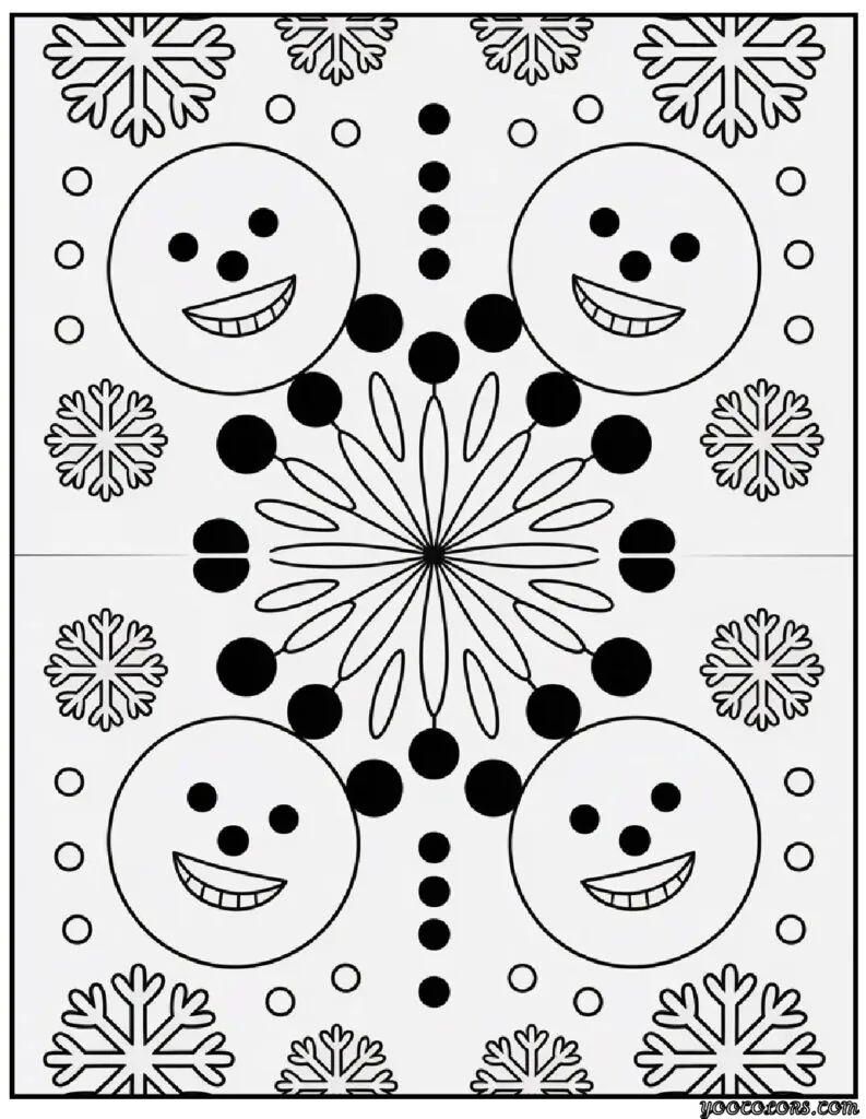 Winter Mandala Coloring Pages for Calm, Cozy Winter Days 10 WINTER MANDALA COLORING PAGES 2 pdf