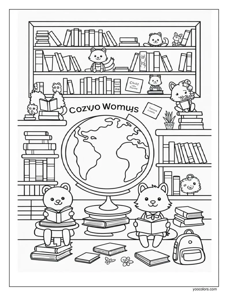 Cozy Coloring Pages Easy – Simple, Relaxing Art for Calm Moments 14 cozy coloring pages 11 pdf