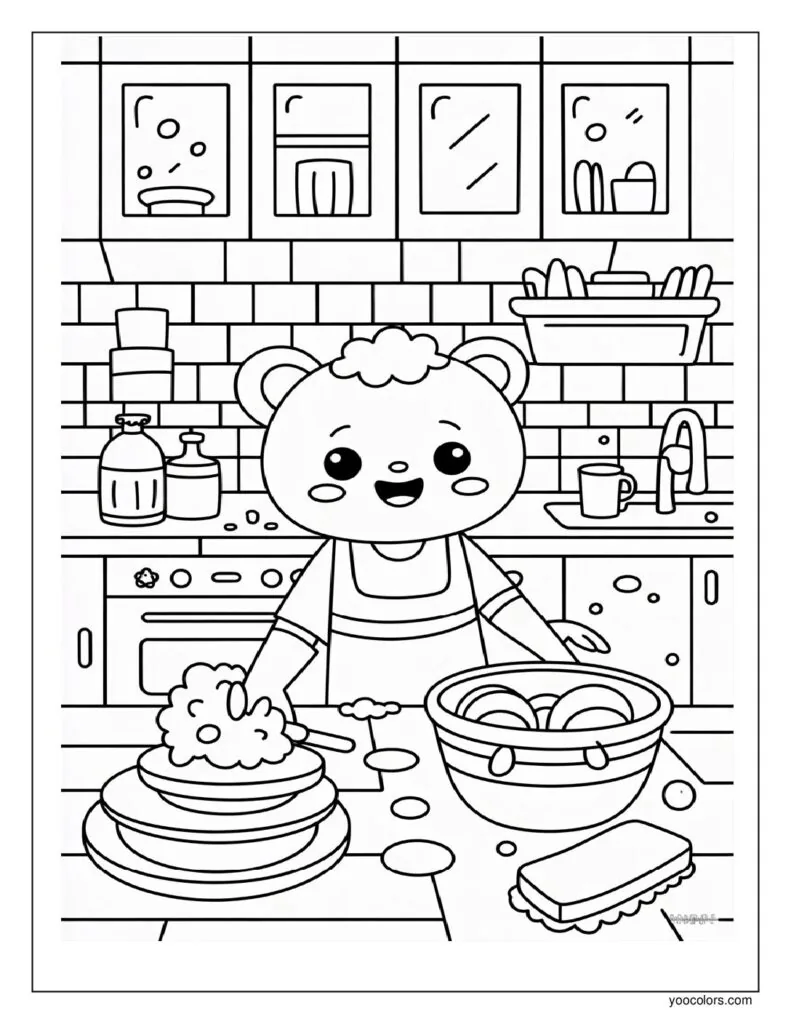 Cozy Coloring Pages Easy – Simple, Relaxing Art for Calm Moments 12 cozy coloring pages 9 pdf
