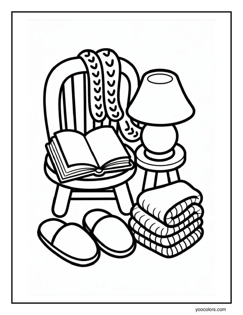 Cozy Coloring Pages for Adults: Warm, Hygge-Inspired Art for Calm and ComfortMeta Title 9 cozy coloring pages for adults 9 pdf