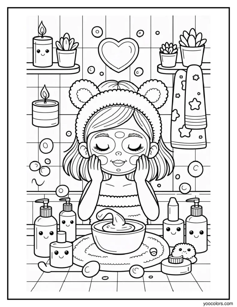Cozy Girl Coloring Pages – Relaxing, Aesthetic & Free to Print 4 cozy girl coloring pages 2 pdf