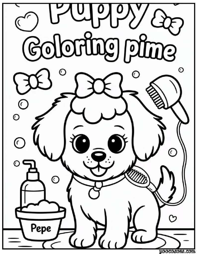 Cute Dogs Coloring Pages: Paw-some Printables for Calm, Creative Fun 7 cute dog coloring pagess 5 pdf
