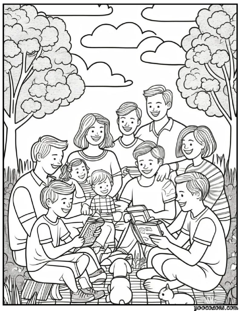 Family Coloring Pages 16 Fun and Creative Designs for All Ages 3 family Coloring Pages 1 pdf