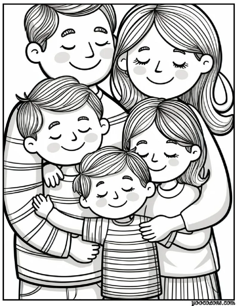 Family Coloring Pages 16 Fun and Creative Designs for All Ages 17 family Coloring Pages 15 pdf