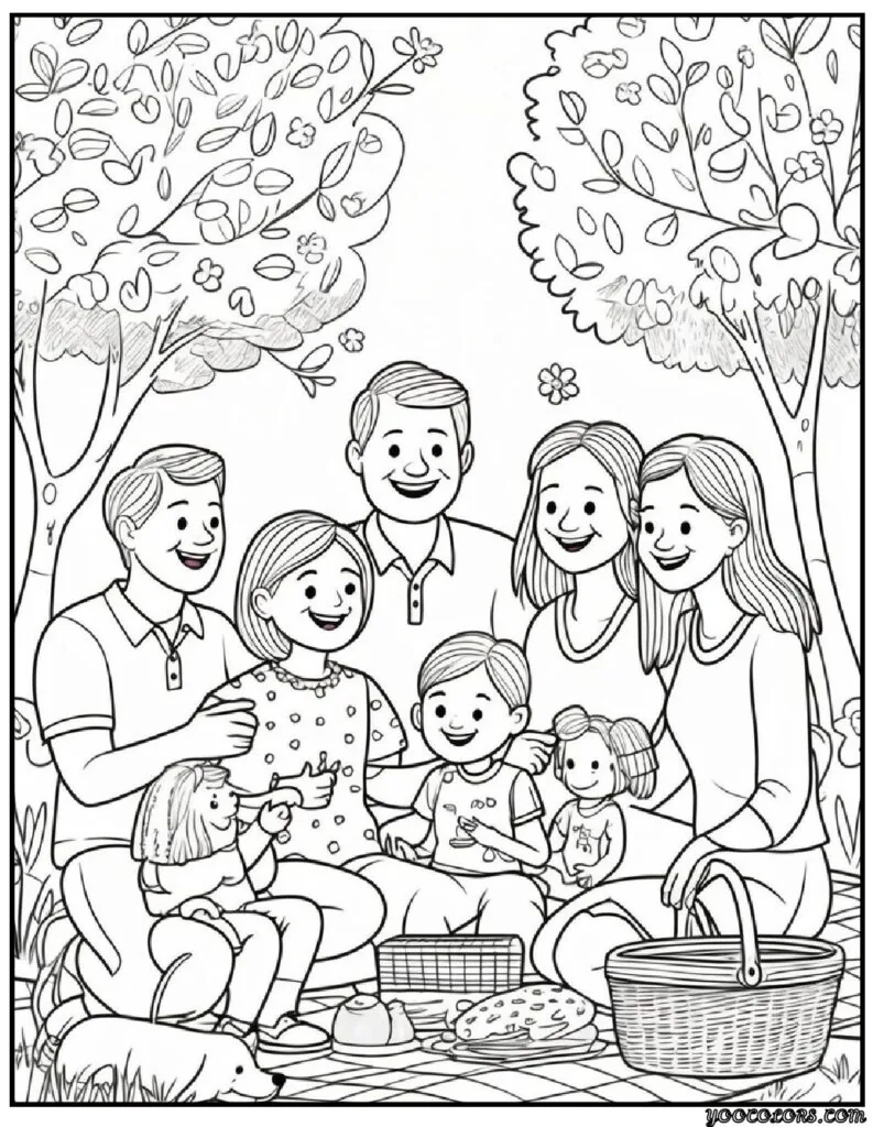 Family Coloring Pages 16 Fun and Creative Designs for All Ages 6 family Coloring Pages 2 pdf