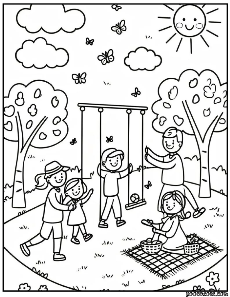 Family Coloring Pages 16 Fun and Creative Designs for All Ages 5 family Coloring Pages 3 pdf