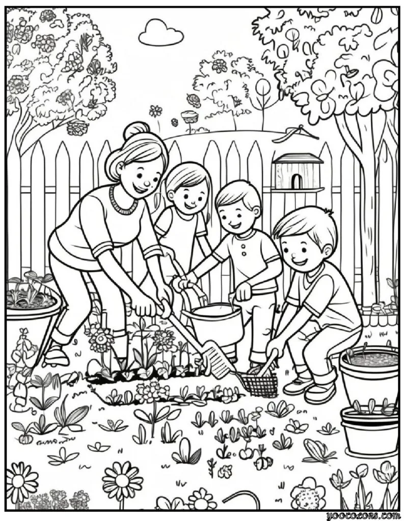 Family Coloring Pages 16 Fun and Creative Designs for All Ages 7 family Coloring Pages 5 pdf