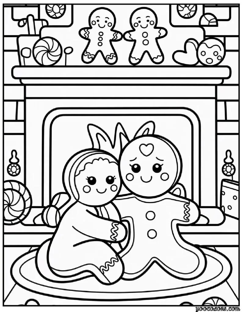 Gingerbread Coloring Pages: Sweet, Festive, and Fun to Color 11 gingerbread Coloring Pages 4 pdf