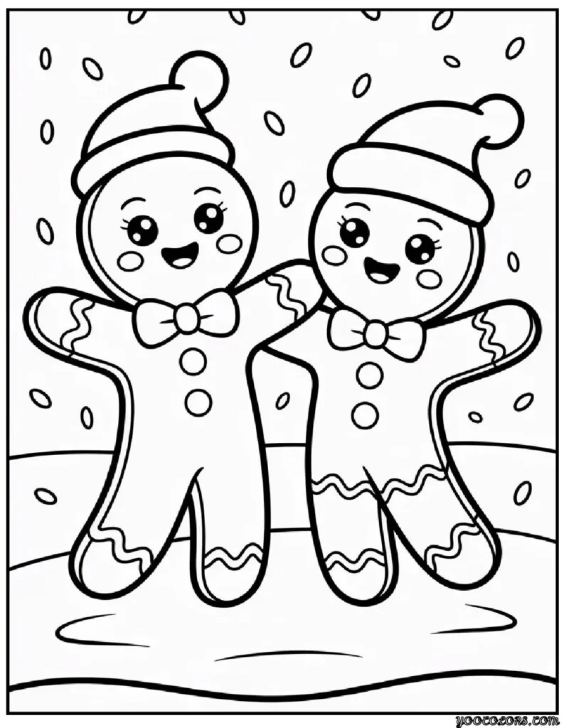 Gingerbread Coloring Pages: Sweet, Festive, and Fun to Color 12 gingerbread Coloring Pages 5 pdf