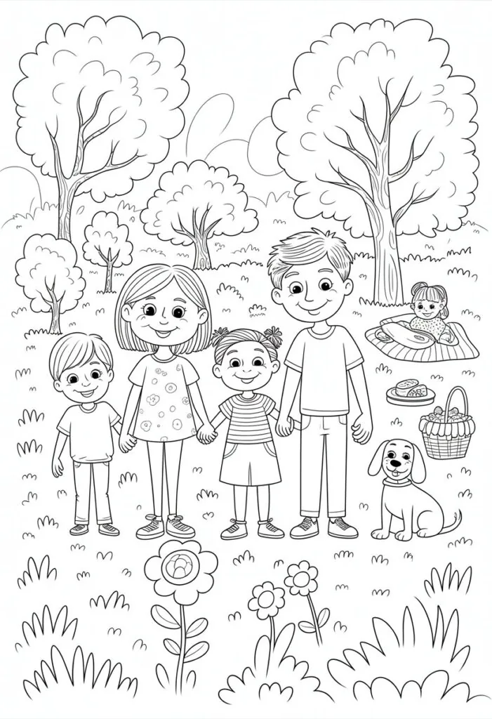 I Love My Family Coloring Pages List of 13 Fun and Educational Designs 2 i love my family coloring pages