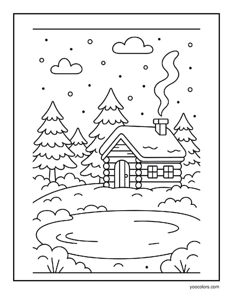 Winter Coloring Pages: Cozy, Cute, and Fun for All Ages 5 winter coloring pages 4 1 pdf