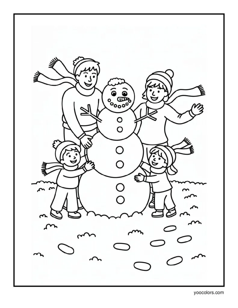 Winter Coloring Pages: Cozy, Cute, and Fun for All Ages 4 winter coloring pages 5 pdf