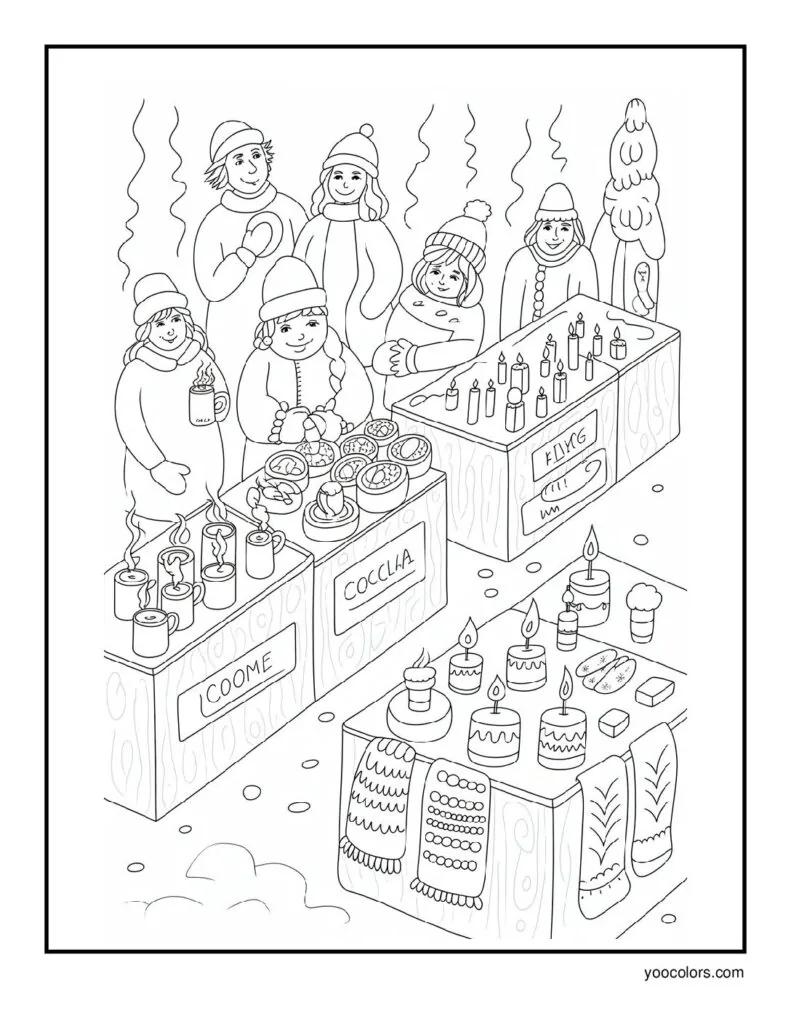 Winter Coloring Pages: Cozy, Cute, and Fun for All Ages 8 winter coloring pages pdf