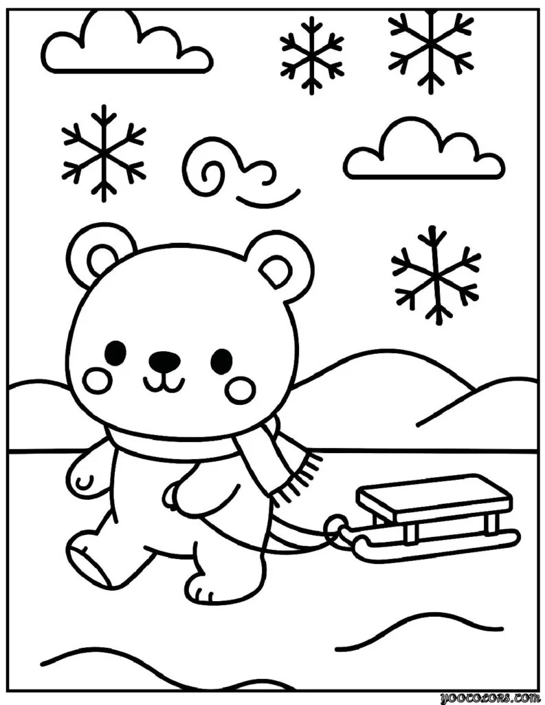 Winter Coloring Pages Preschool – Cozy Learning for Little Hands 9 winter coloring pages preschool 7 pdf