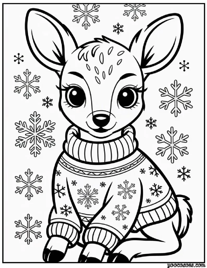 Cozy Winter Fun: Woodland Animals Christmas Coloring Pages 6 woodland animal christmas Coloring Pages 2 pdf