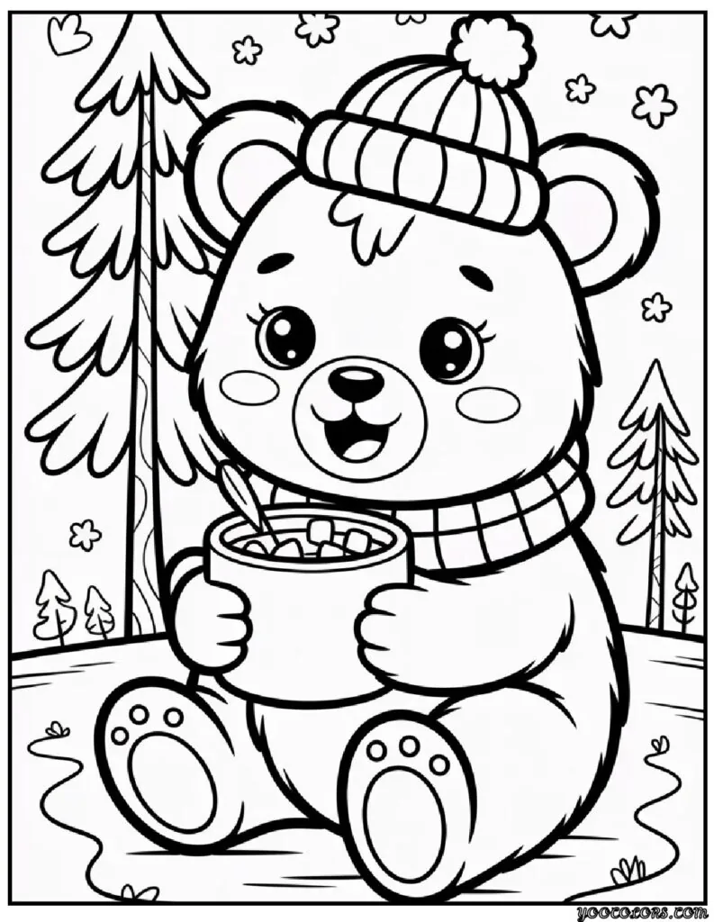 Cozy Winter Fun: Woodland Animals Christmas Coloring Pages 12 woodland animal christmas Coloring Pages 8 pdf