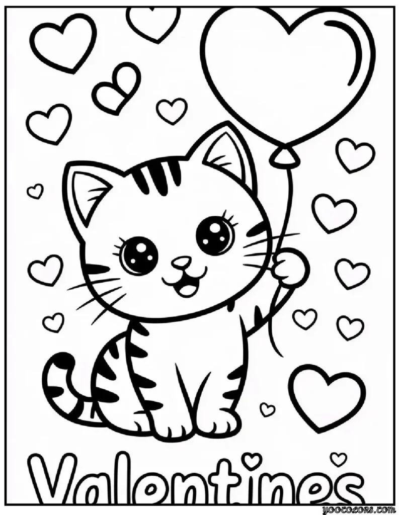 Cute Valentines Day Coloring Pages: Creative, Fun Ideas & Designs 3 Cute Valentines Day Coloring Pages 10 pdf