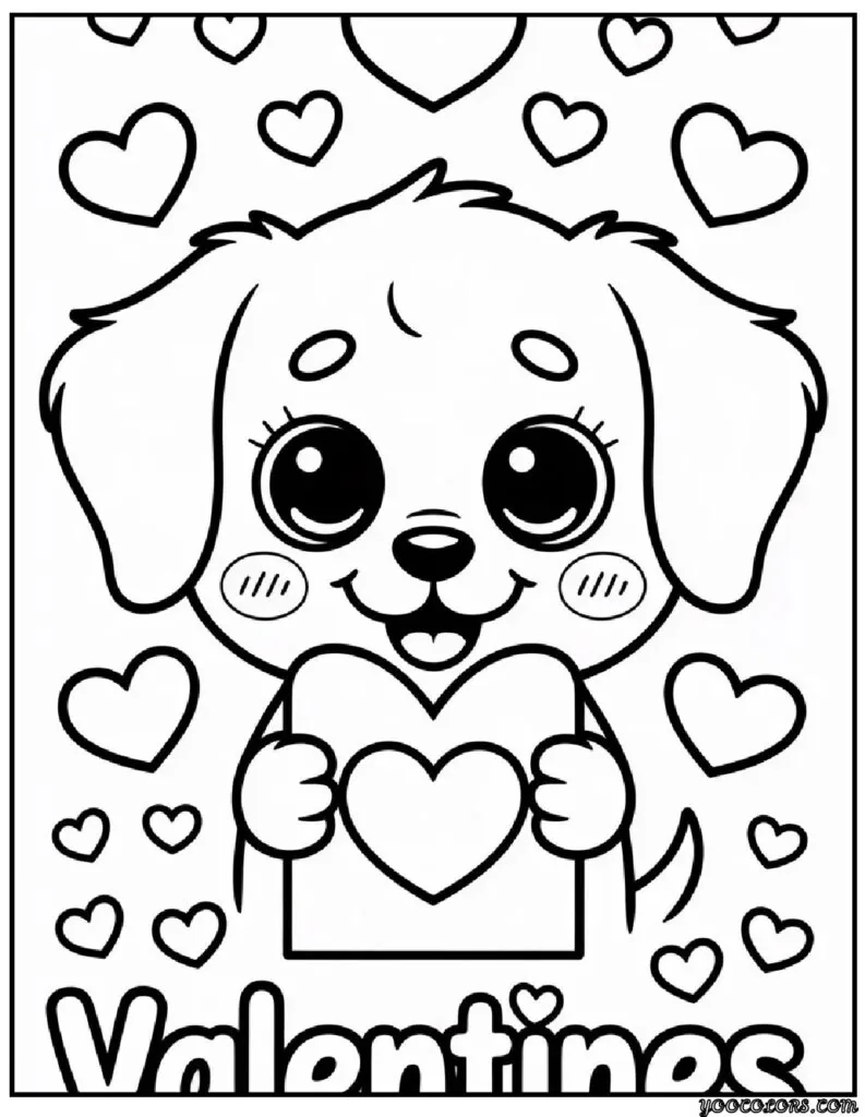 Cute Valentines Day Coloring Pages: Creative, Fun Ideas & Designs 4 Cute Valentines Day Coloring Pages 11 pdf