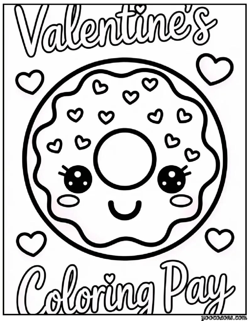 Cute Valentines Day Coloring Pages: Creative, Fun Ideas & Designs 11 Cute Valentines Day Coloring Pages 2 pdf