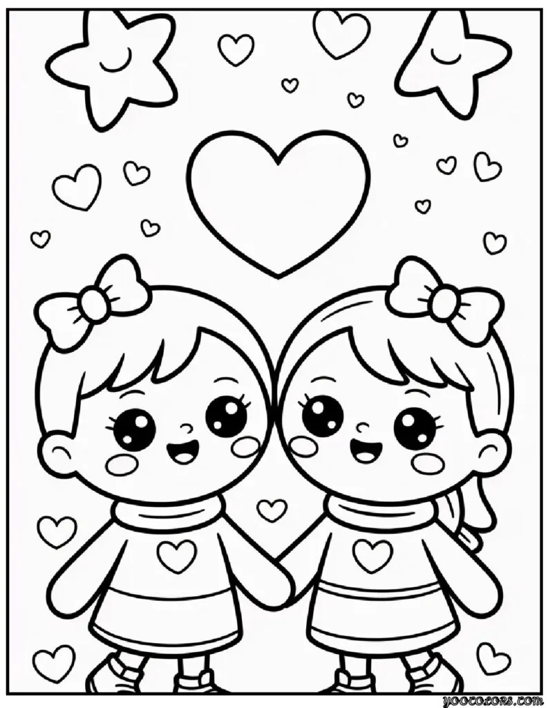 Cute Valentines Day Coloring Pages: Creative, Fun Ideas & Designs 8 Cute Valentines Day Coloring Pages 7 pdf