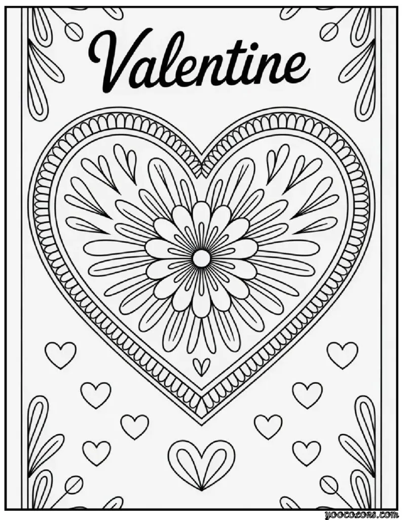Valentine Coloring Pages for Adults: Intricate Designs & Inspiration 3 Valentines Day Coloring Pages adults 12 pdf
