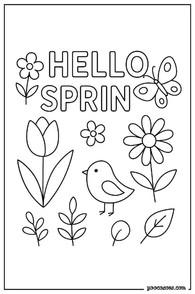 Why Spring Coloring Pages Are a Total Win (for Kids and Grown-Ups) 5 spring coloring pages333 pdf